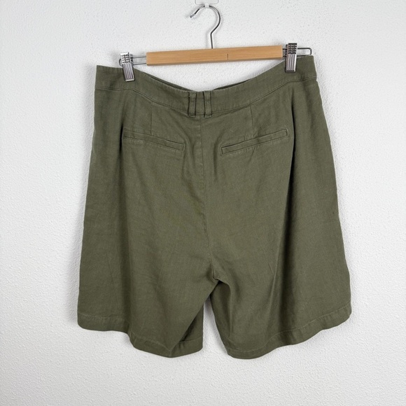 NYDJ Linen Blend Relaxed Bermuda Trouser Shorts 8 - Picture 6 of 8